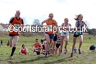 Under-17 and 20s women from left to right: Amy Etherington, Chloe Price (both Durham City), Rosie Murton (Alnwick) and Sophie Burnett (Birtley) soon after the start of the NEHL, Wrekenton, Gateshead. NEH, Wrekenton, Gateshead. Photo: David T. Hewitson/Sports for All Pics